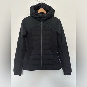 Lululemon Down For It All Hooded Jacket- Black Size 6